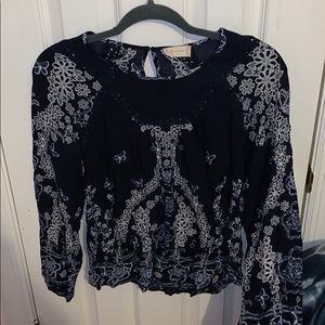 Blue and White Altar’d state Blouse